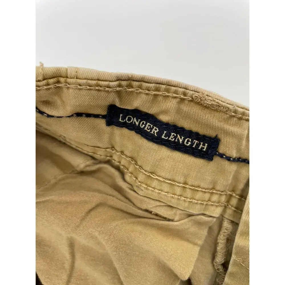 American Eagle Cargo Shorts Men’s 30 Khaki Longer Length Next Level Stretch